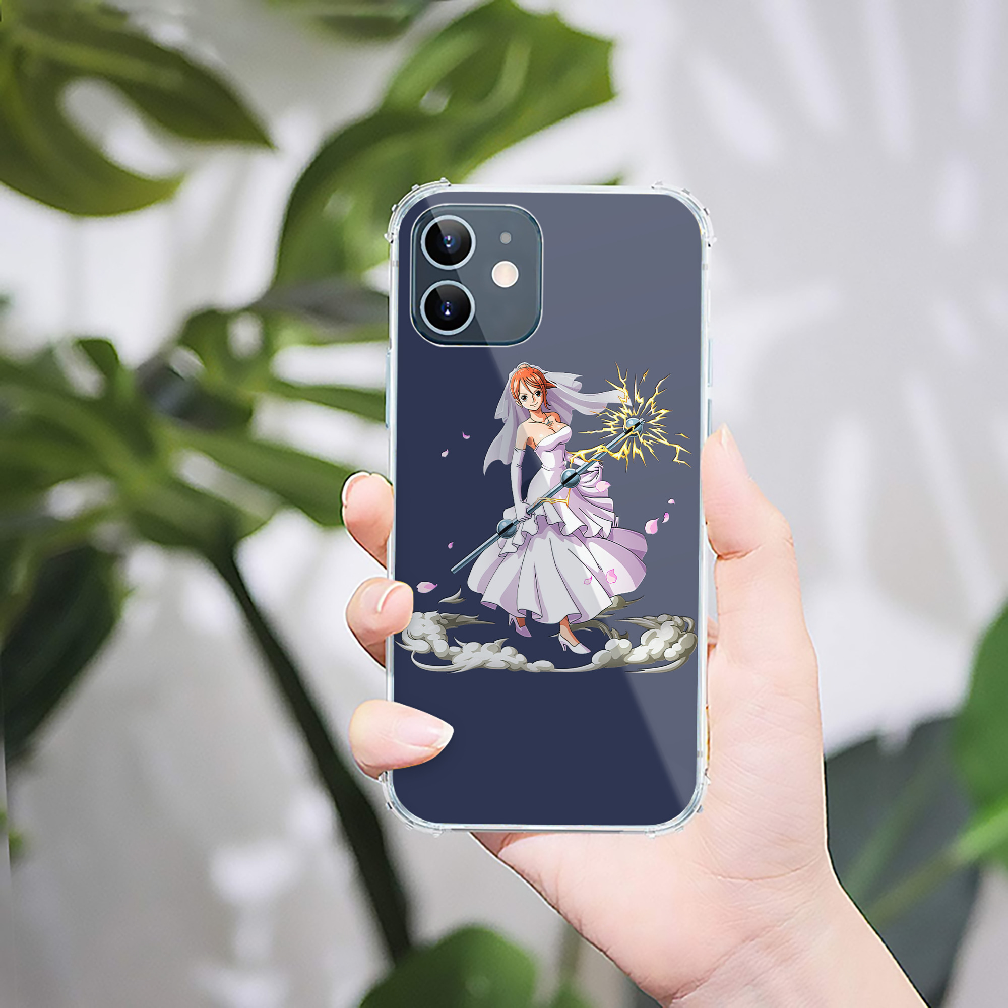（画像用） ワンピース ナミ ONE PIECE Nami 【iPhone 12シリーズ対応】透明スマホケース（クリアソフトケース）